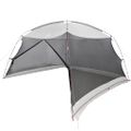 vidaXL Stan s moskytiérou so strechou Sivá 380 x 380 x 225 cm