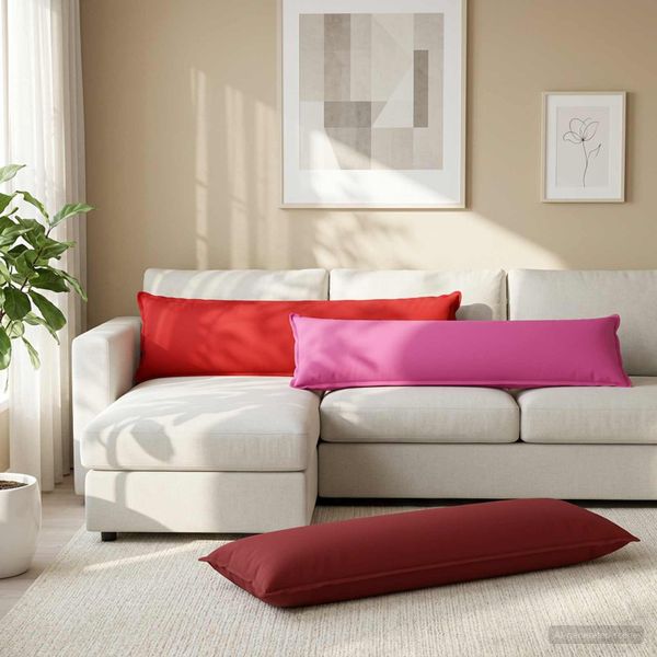 vidaXL Poťah na podložku 2 ks HOUTEN Ružová 40 x 145 cm Polyester