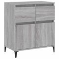 vidaXL Komoda sivý dub sonoma 60x35x70 cm spracované drevo