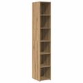 vidaXL Highboard Dub artisan 30 x 41 x 185 cm Kompozitné drevo