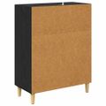 vidaXL Servírovacia skriňa Čierny dub 69,5 x 34 x 90 cm