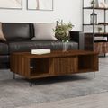 vidaXL Konferenčný stolík hnedý dub 104x60x35 cm kompozitné drevo
