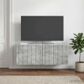 vidaXL Nástenná TV skrinka Nástenný Betónovo sivá 78,5 x 31 x 30 cm
