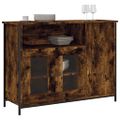 vidaXL Komoda dymový dub 100x35x75 cm kompozitné drevo
