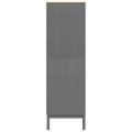 vidaXL Šatník FLORO sivý 77x53x171 cm borovicový masív