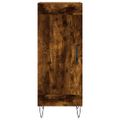 vidaXL Komoda dymový dub 34,5x34x90 cm spracované drevo
