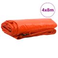 vidaXL Tarpaulin 650g / m² Oranžová 4 x 8 m Plátno s PVC povrchom