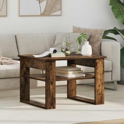 vidaXL Konferenčný stolík Dymová dub 64 x 54 x 44 cm Kompozitné drevo