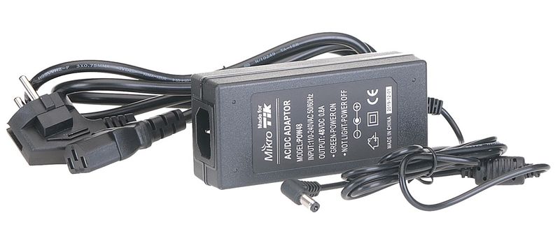 MikroTik OEM Napájací adaptér 48V 0,8A pre RouterBOARD vrátane napájacieho kábla