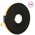vidaXL Samolepiaca penová páska 10 ks Čierna 15mm x 5m CR Pena