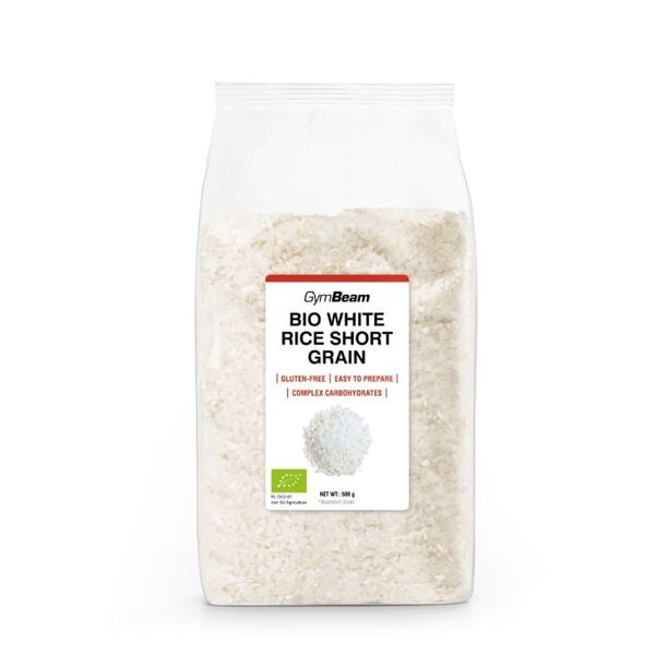 BIO Biela guľatozrnná ryža - GymBeam