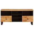 vidaXL TV skrinka Corona Hnedá 100 x 33 x 46 cm Masívne mango drevo