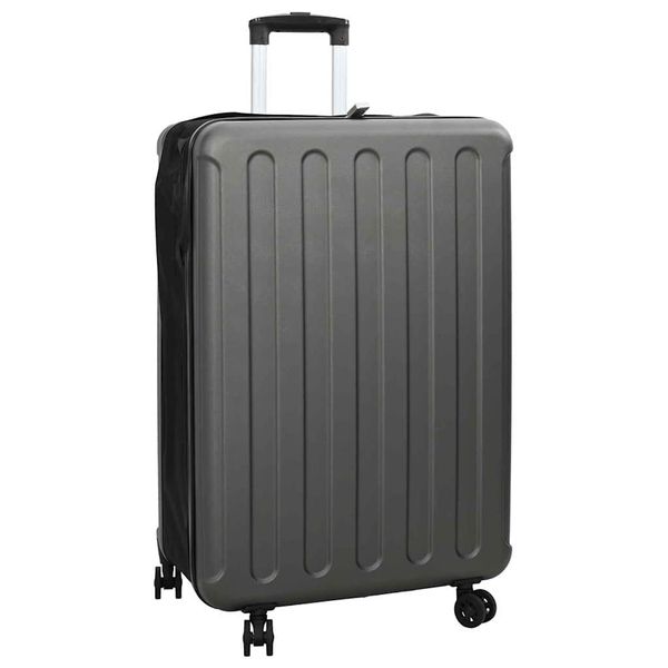 vidaXL Kufor so zámkom Tmavo šedá 50 x 30 x 76 cm ABS plast