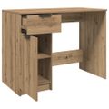 vidaXL Stôl dub artisan 100x50x75 cm kompozitné drevo