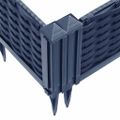 vidaXL Záhradný kvetináč s kolíkmi modrosivý 42,5x42,5x28,5 cm PP
