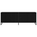 vidaXL TV skrinka 140 x 36 x 49.5 cm Čierny dub Kompozitné drevo