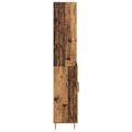 vidaXL Highboard Staré drevo 69,5 x 34 x 180 cm Kompozitné drevo