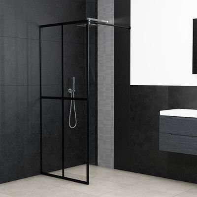 vidaXL Sprchová zástena walk-in, priehľadné tvrdené sklo 100x195 cm