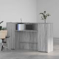 vidaXL Recepčný stôl sivý dub sonoma 180x50x103,5 cm kompozitné drevo