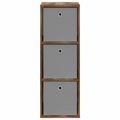 vidaXL Servírovacia skriňa so zásuvkou Dymová dub 35 x 32 x 99,5 cm