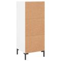 vidaXL Komoda biela 34,5x34x90 cm spracované drevo