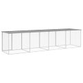 vidaXL Klietka pre kurčatá strecha bledosivá 403x98x90 cm poz. oceľ