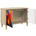 vidaXL TV skrinka HEESCH 69 x 33 x 50 cm Sonoma Kompozitné drevo