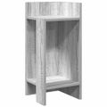 vidaXL Príručný stolík s policou sivý dub sonoma 25,5x27x60 cm