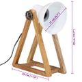 vidaXL Stolová lampa 25 W čierna 30x17x40 cm E27