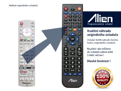 Diaľkový ovládač ALIEN Panasonic EUR7636020