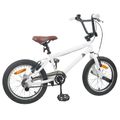 vidaXL BMX Bicykel 18 Palcov pre 7-10 rokov Biela