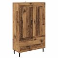 vidaXL Highboard Staré drevo 69,5 x 31 x 115 cm Kompozitné drevo