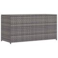 vidaXL Záhradný úložný box, sivý 120x50x60 cm, polyratan