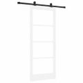 vidaXL Posuvné dvere ORKDAL Biela 83 x 202 cm