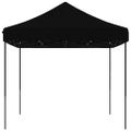 vidaXL Skladací pop-up párty stan čierny 410x279x315 cm