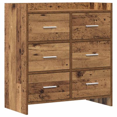 vidaXL Servírovacia skriňa Staré drevo 75 x 33 x 80 cm
