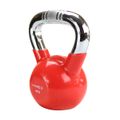 Kettlebell s chrómovaným úchopom HMS KTC08, 8 kg, červený