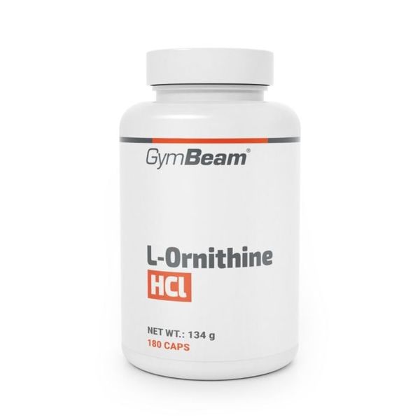 L-Ornitín HCl - GymBeam, 180 kaps.