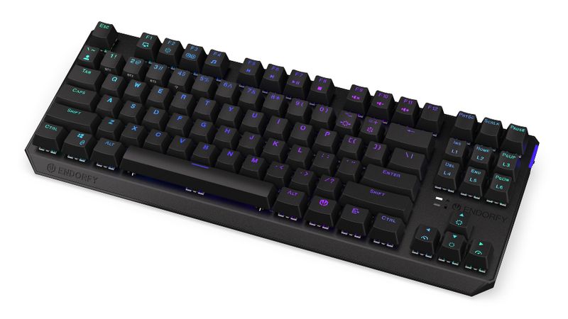 Endorfy Thock TKL Black/Drôtové/Bezdrôtové/US layout/Čierna