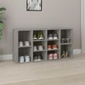 vidaXL Lavica na topánky sivá sonoma 103x30x55 cm spracované drevo