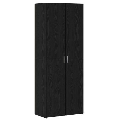 vidaXL Highboard 2 pcs Čierny dub 70 x 42,5 x 185 cm