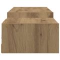 vidaXL Nástenný TV kabinet Nástenná montáž Dub artisan