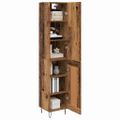 vidaXL Highboard Staré drevo 34,5 x 34 x 90 cm Kompozitné drevo