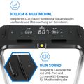10034943 Capital Sports Infinity Edge, bežecký pás, 1,5 PS, Bluetooth, LED dotykový displej, čierny