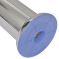 4 okrúhle nohy na pohovku, chrómová, 120 mm
