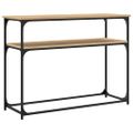 vidaXL Konzolový stolík dub sonoma 100x35,5x75 cm kompozitné drevo