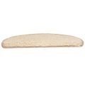 vidaXL Schodové rohože 15 ks 65x21x4 cm krémové, polkruhové, veľké