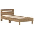 vidaXL Rám postele Remeselný dub 75 x 190 cm Kompozitné drevo