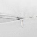 vidaXL Tehotenský vankúš v tvare písmena J 54x(36-43) cm, biely