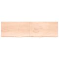vidaXL Kúpeľňová doska 220x60x(2-4) cm neošetrený masív